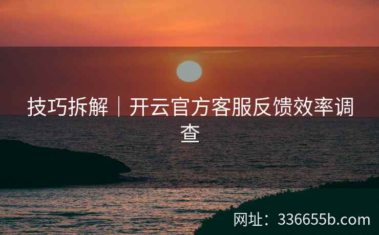 技巧拆解｜开云官方客服反馈效率调查